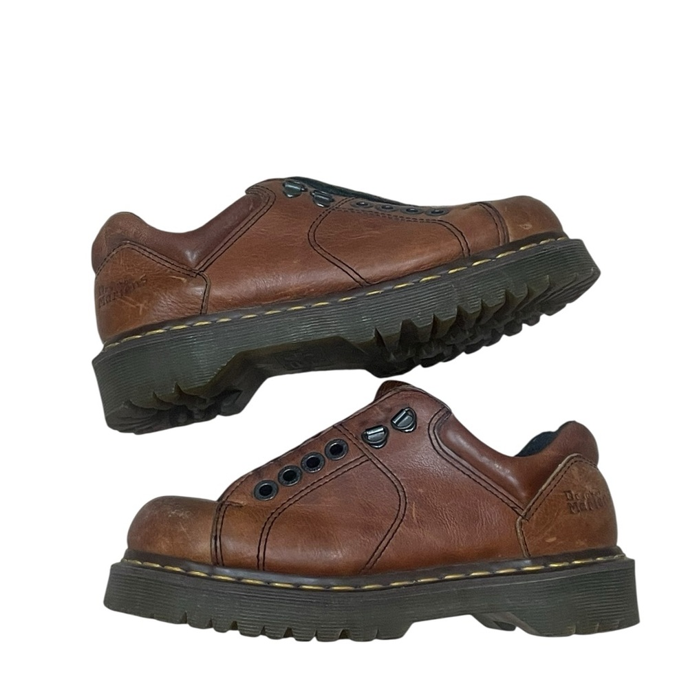 Dr. Martens Vintage 8312 Platform Light Brown Oxford Shoes UK 4 US 5